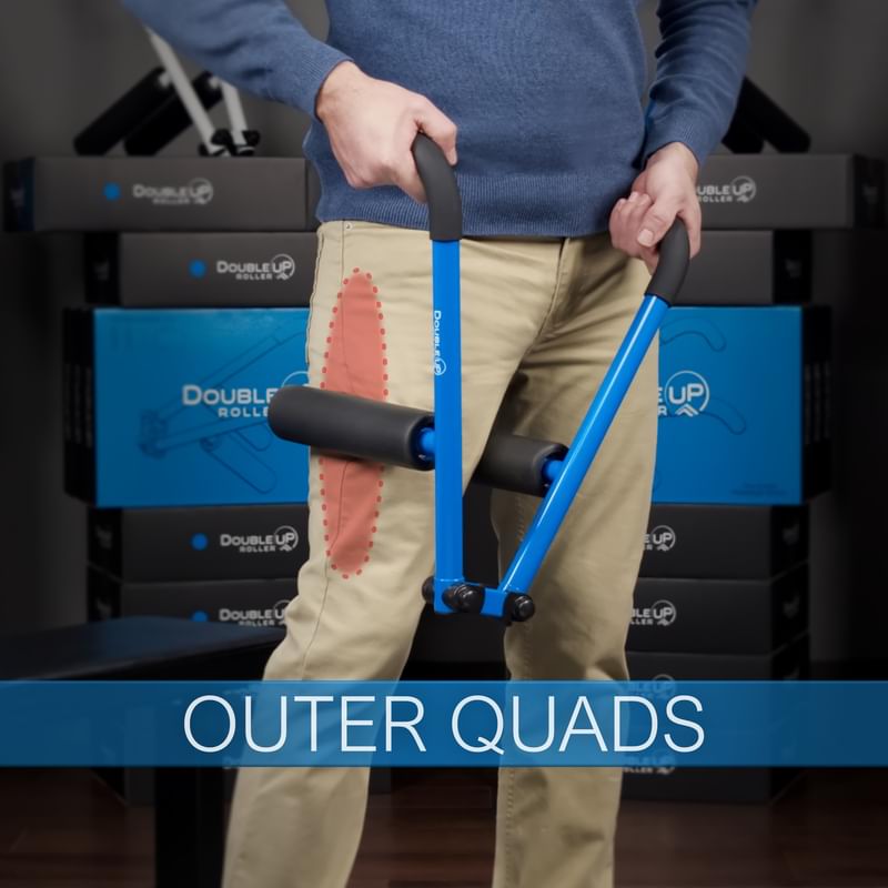 Foam rolling outer thigh for sciatica relief