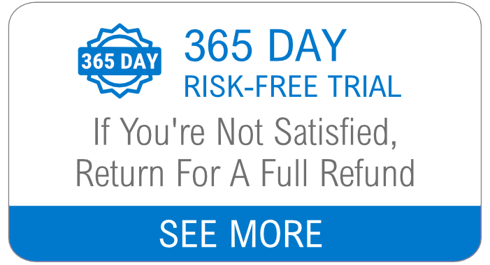 365 day risk-free trial.  If you're not satisfied, return for a full refund. 
 Click for details. 