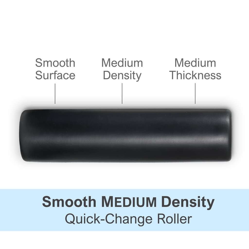 Medium Quick-Change roller. Smooth with medium density and thickness.