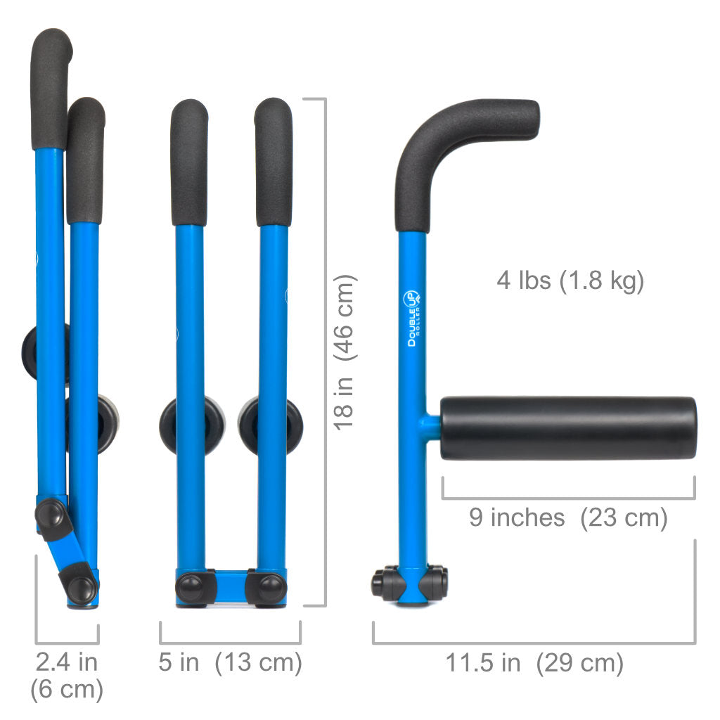 DoubleUP Roller Product Dimensions Diagram