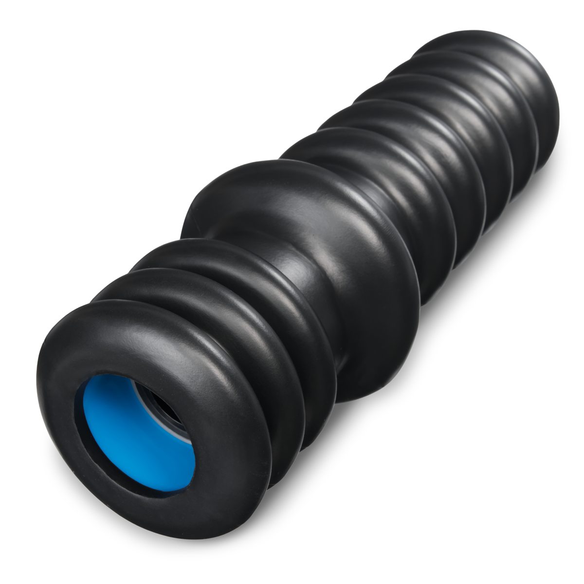 Ribbed firm-density quick-change roller for use with DoubleUP frame for intense  precision targeted massage.