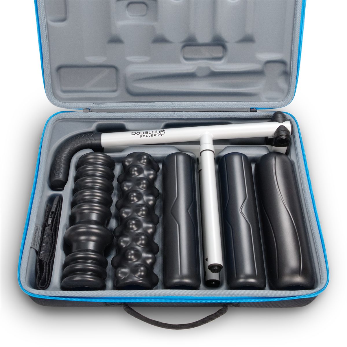 DoubleUP Molded Case with White Performance Kit Contents loaded inside.