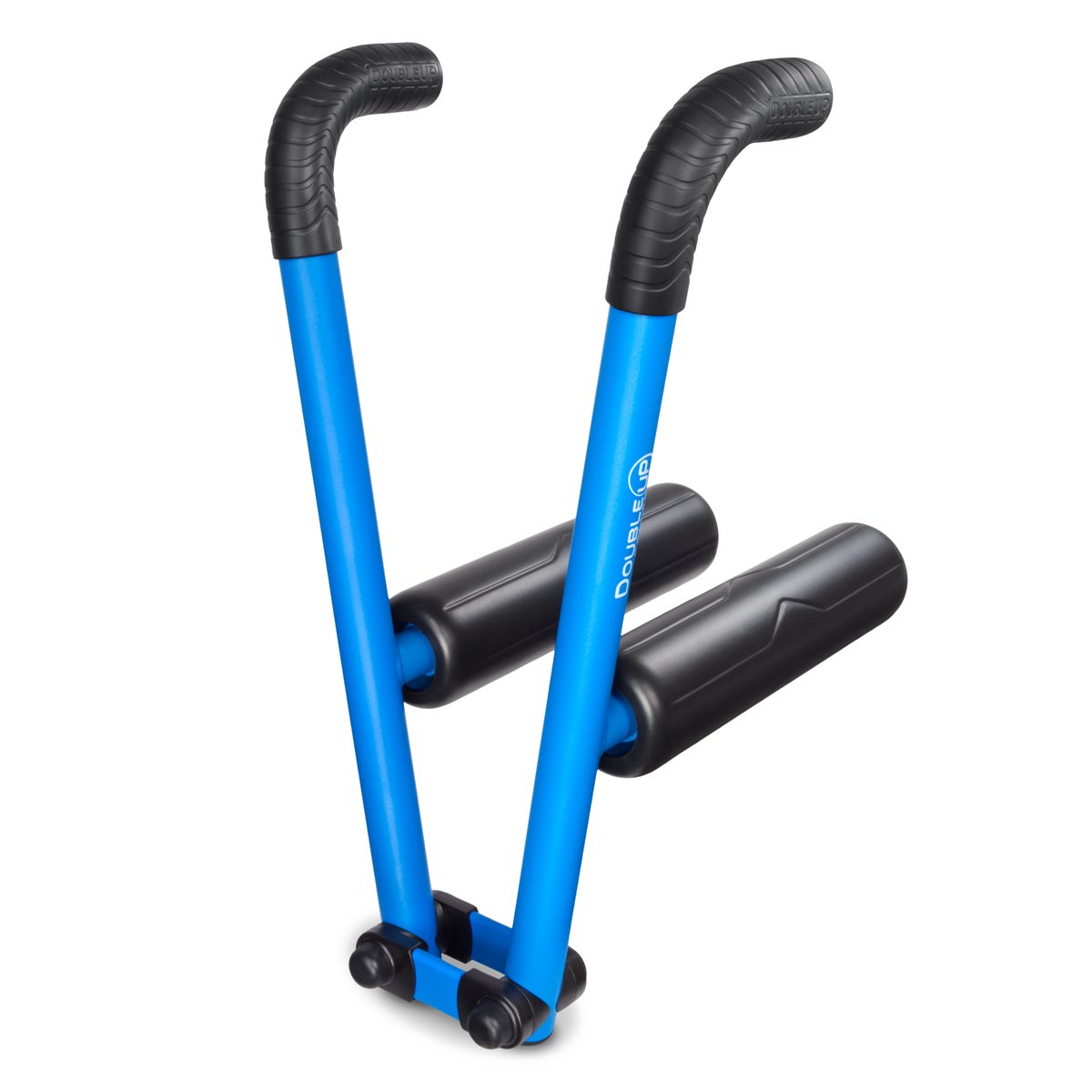 DoubleUP Roller D2 Recovery Kit, Blue Frame with pair of Medium rollers loaded.