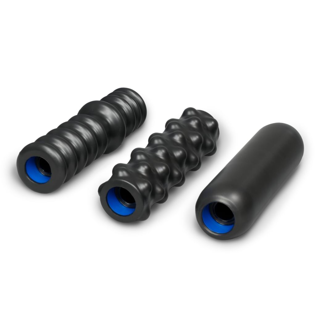 DoubleUP 3-Pack of Rollers, Laying.  Ribbed, Bumpy, Soft.