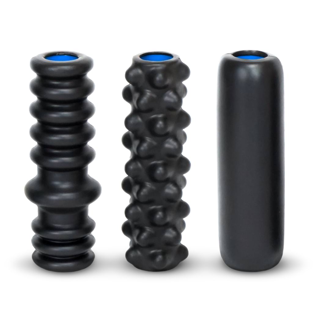 DoubleUP 3-Pack of Rollers, Standing.  Ribbed, Bumpy, Soft.