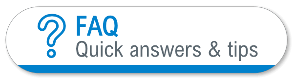 Link to our Frequently Asked Questions for quick answers and tips on the product and usage.