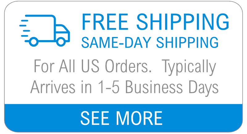 Free Shipping - Fast Same-Day shipping with 1-5 days delivery.